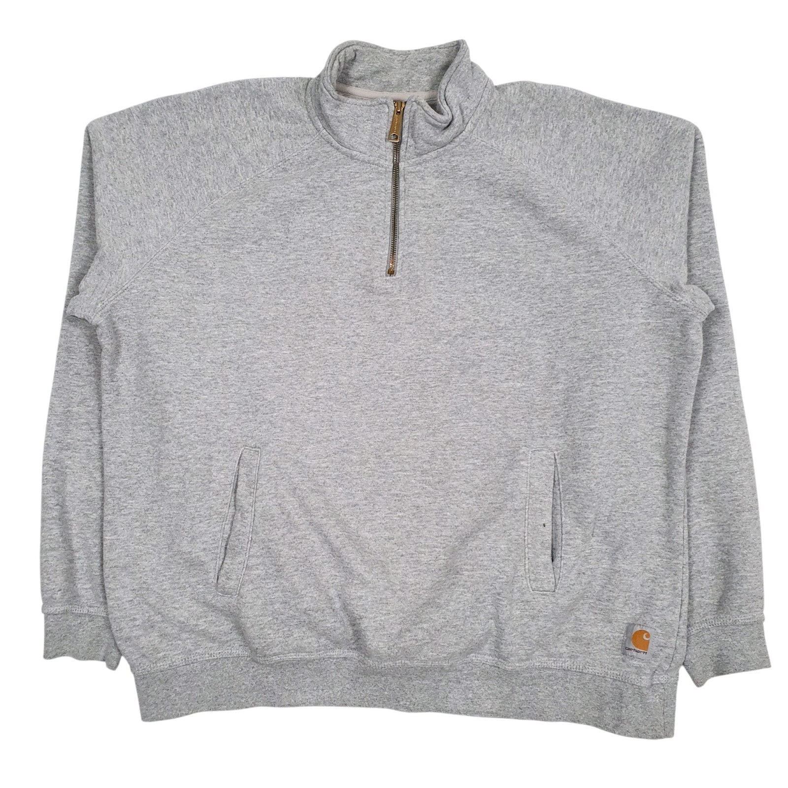 Mens Grey Carhartt  Quarter Zip Jumper
