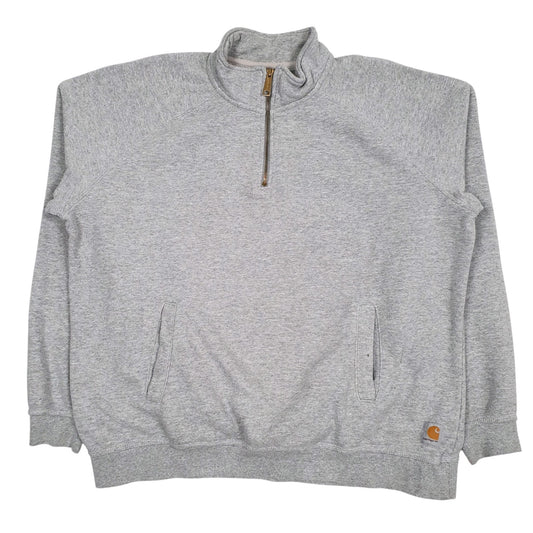 Mens Grey Carhartt  Quarter Zip Jumper