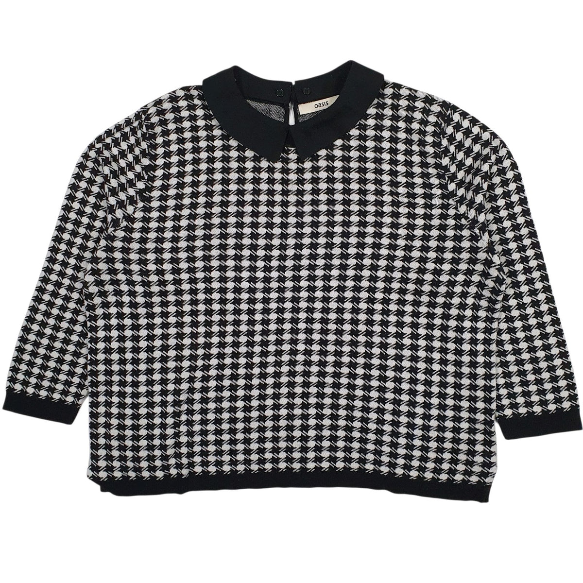 Womens Black Oasis  Crewneck Jumper