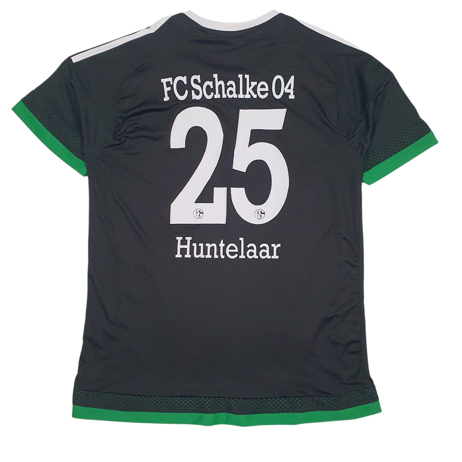 Mens Black Adidas Schalke 04 Bundesliga Climacool  T Shirt