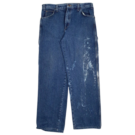 Mens Blue Dickies Workwear Carpenter JeansW34 L30
