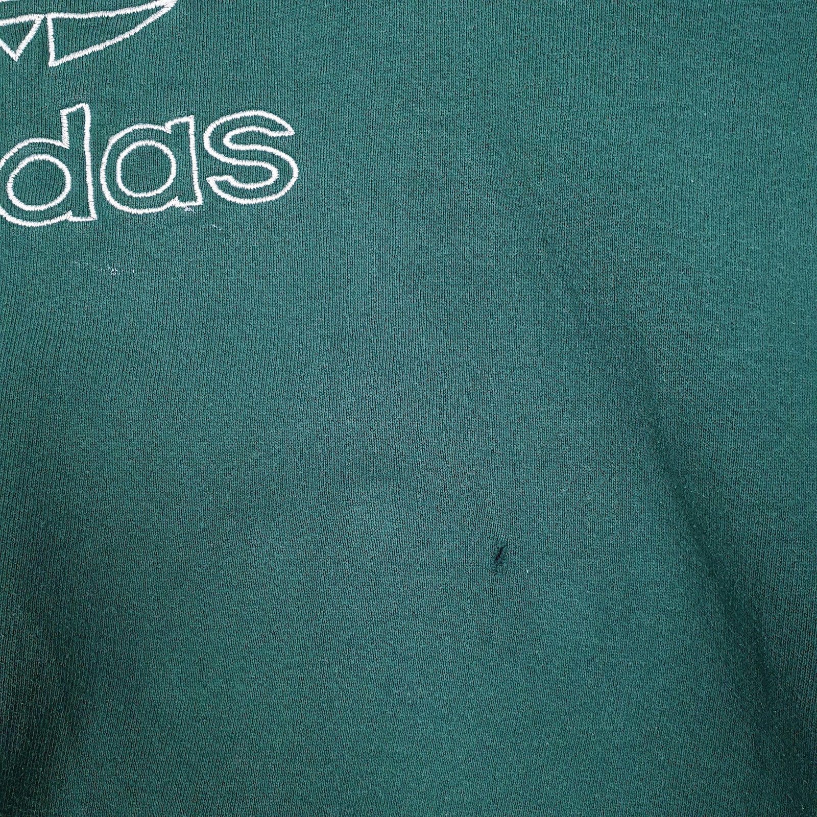 Mens Green Adidas Vintage 90s Crewneck Jumper