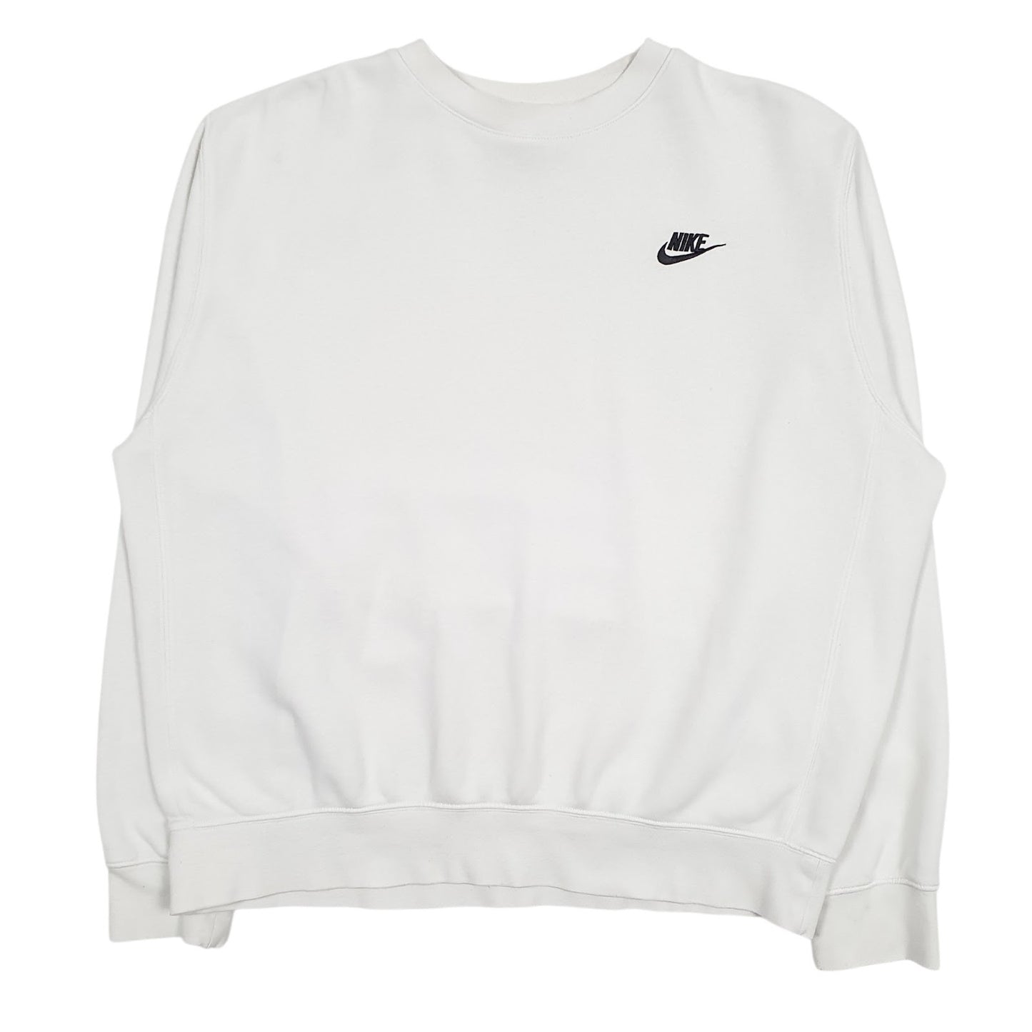Mens White Nike  Crewneck Jumper