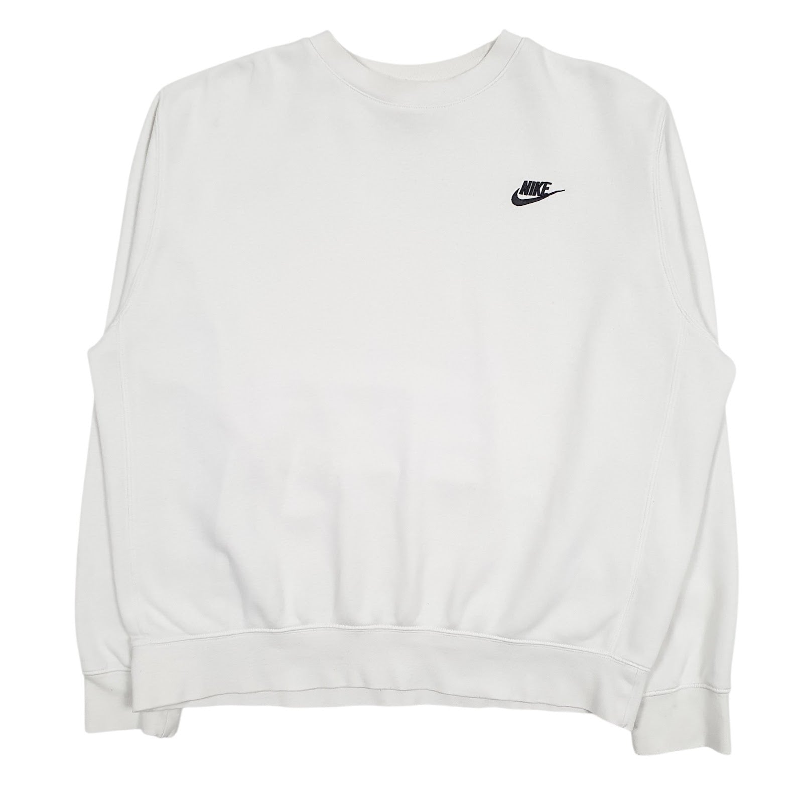 Mens White Nike  Crewneck Jumper