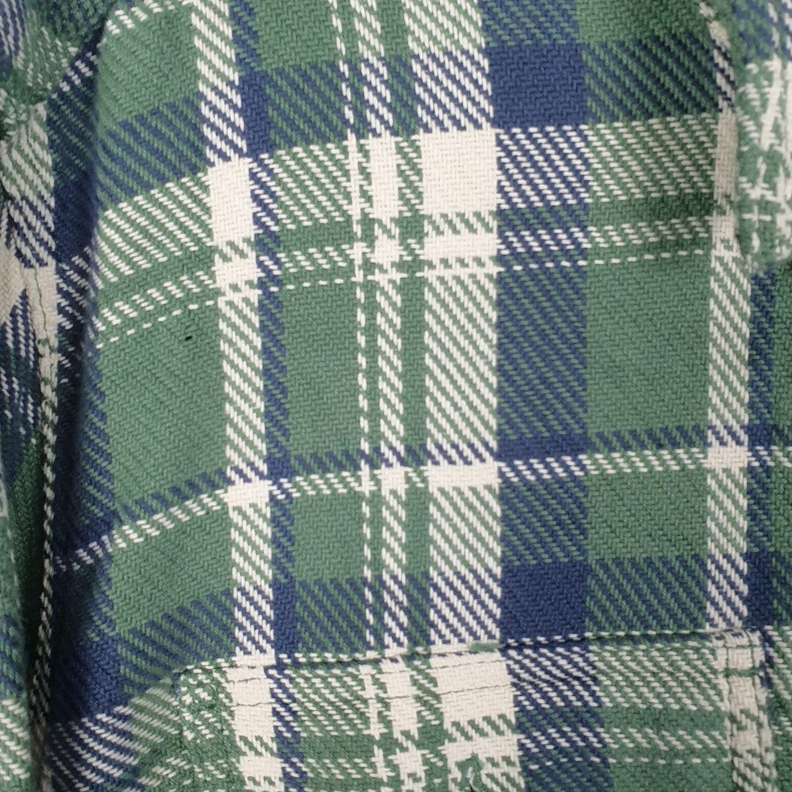 Mens Green L.L.Bean Flannel  Shirt