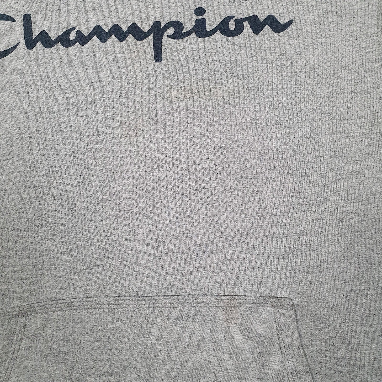 Mens Grey Champion  Hoodie Jumper