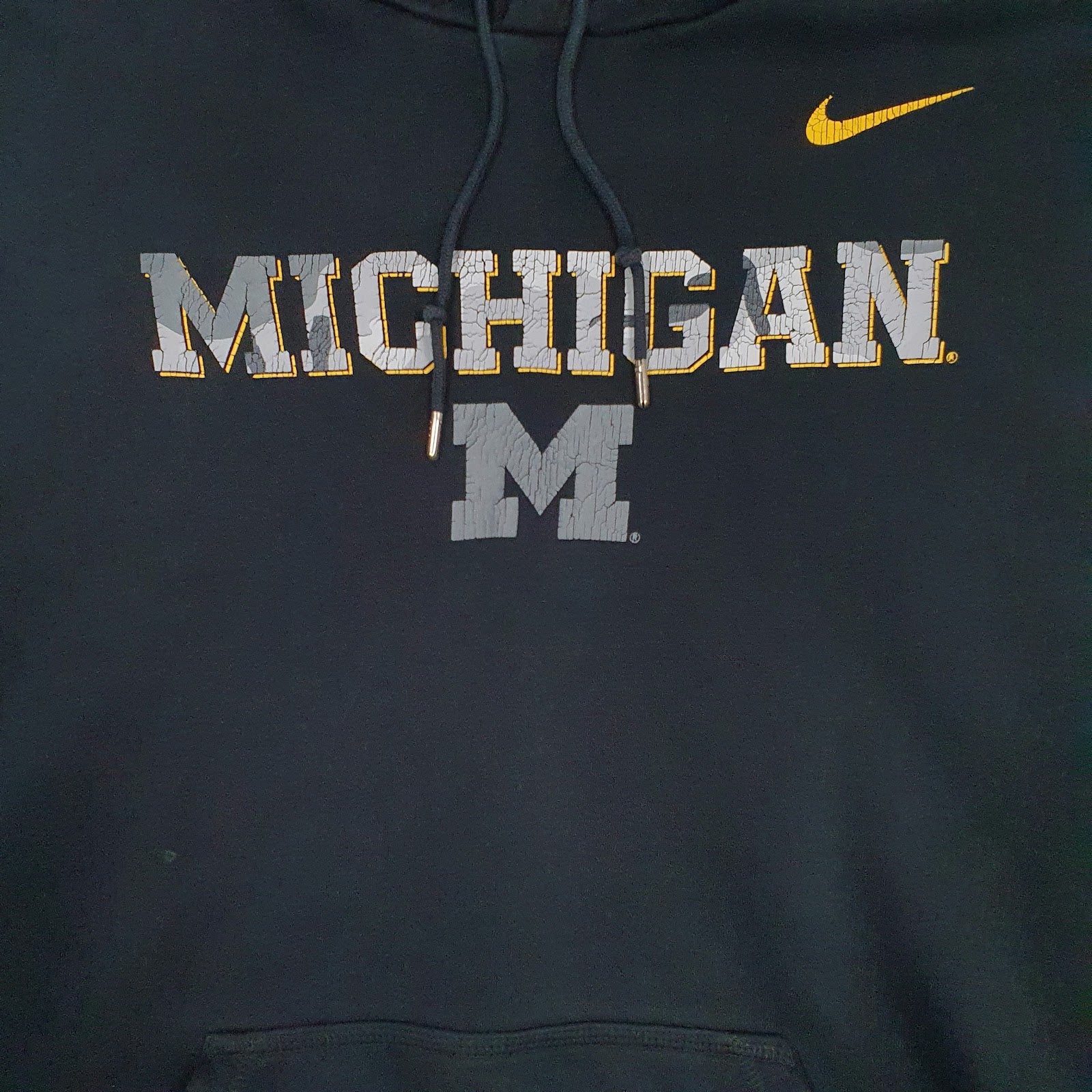 Mens Black Nike Michigan Hoodie Jumper