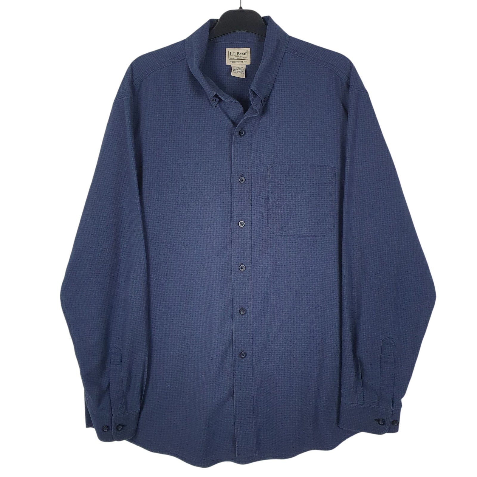 Mens Navy L.L.Bean  Long Sleeve Shirt
