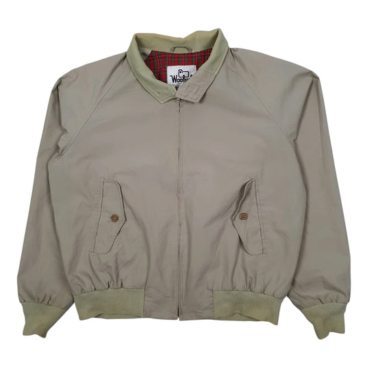 Mens Beige Woolrich Vintage 1970s Windbreaker  Coat