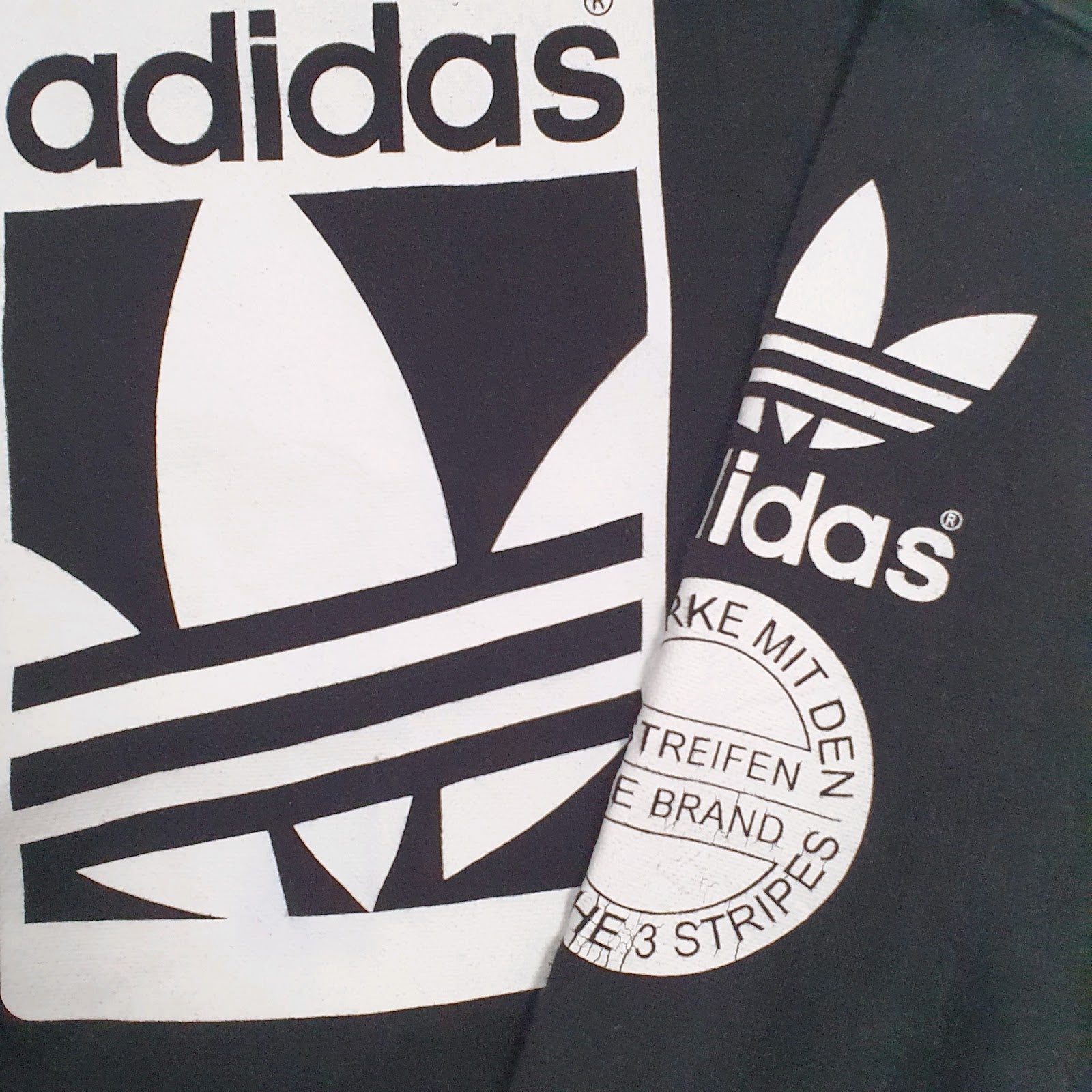 Mens Black Adidas Spellout Hoodie Jumper