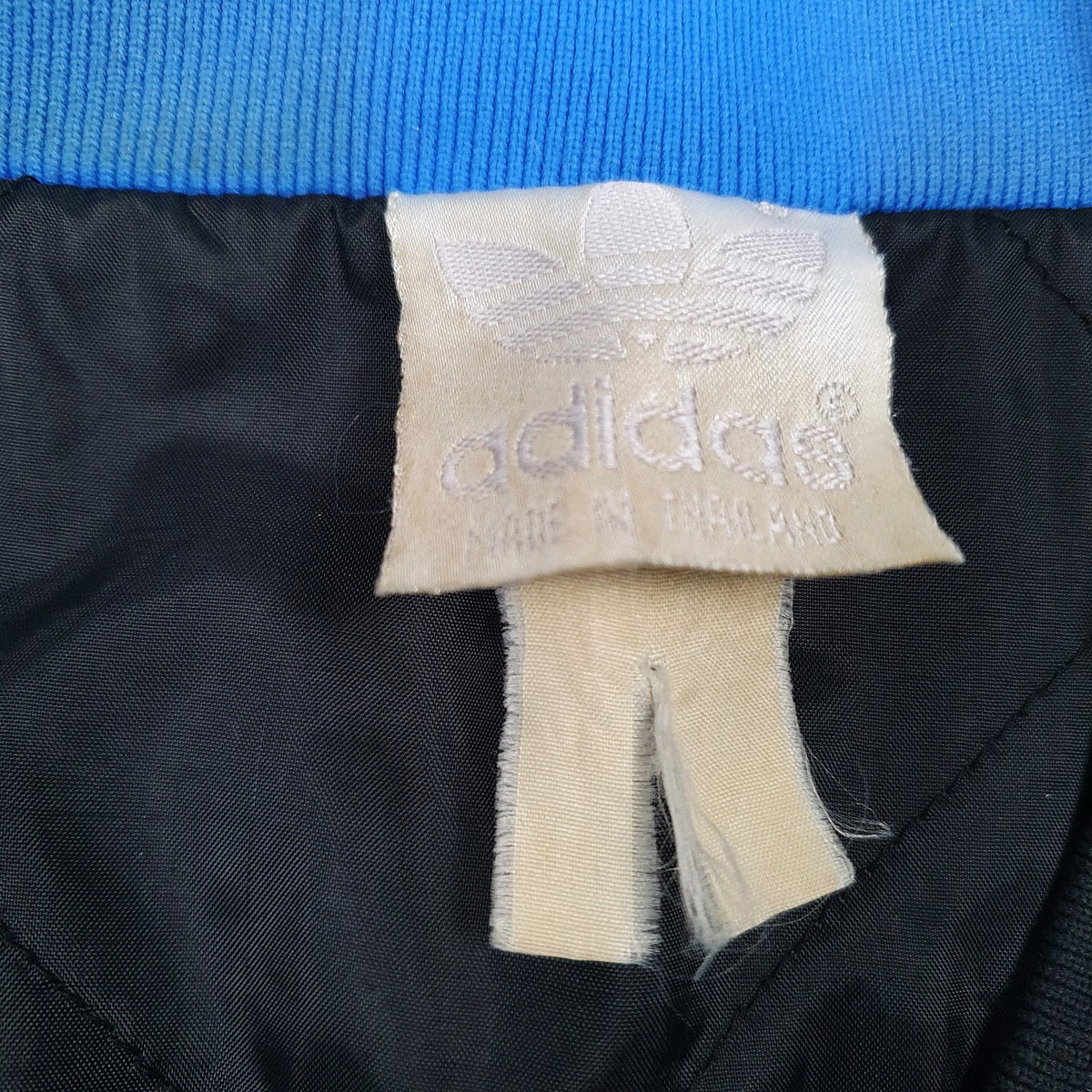 Mens Blue Adidas Vintage 90s Windbreaker  Coat