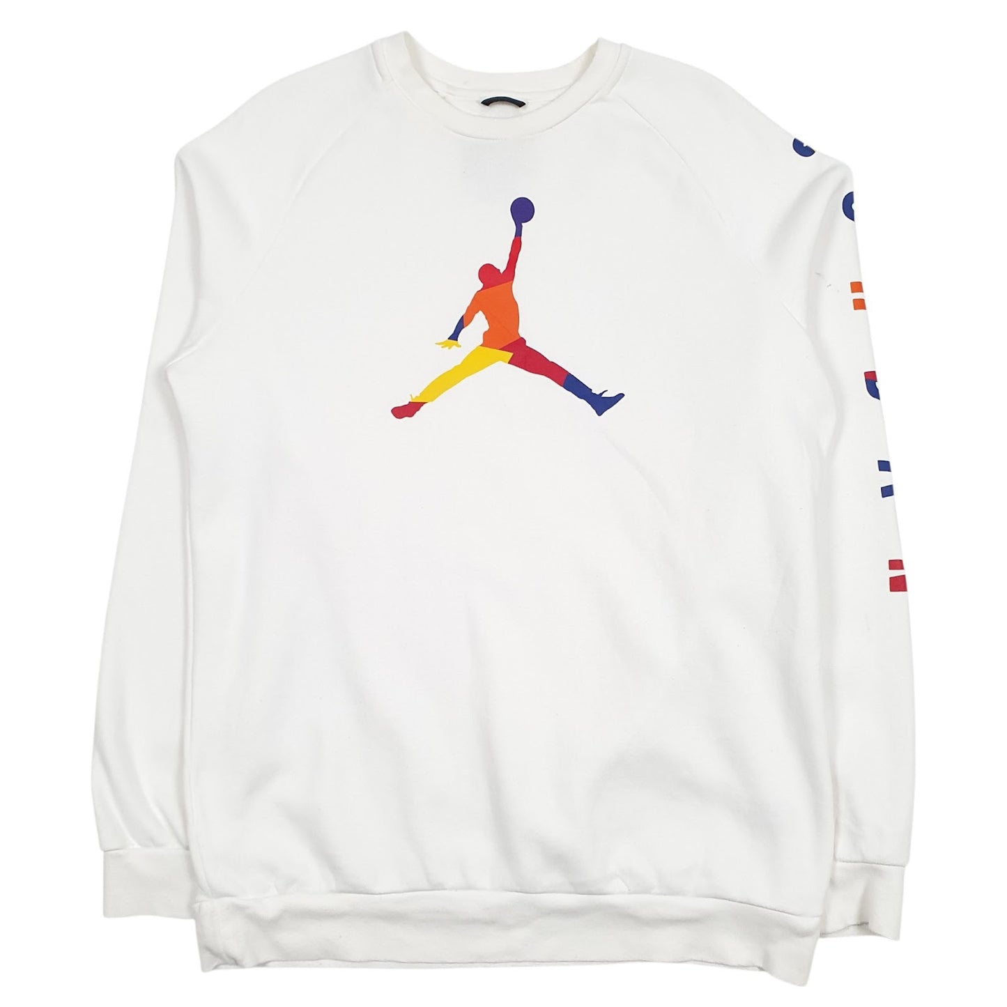 Mens White Nike Air Jordan  Crewneck Jumper