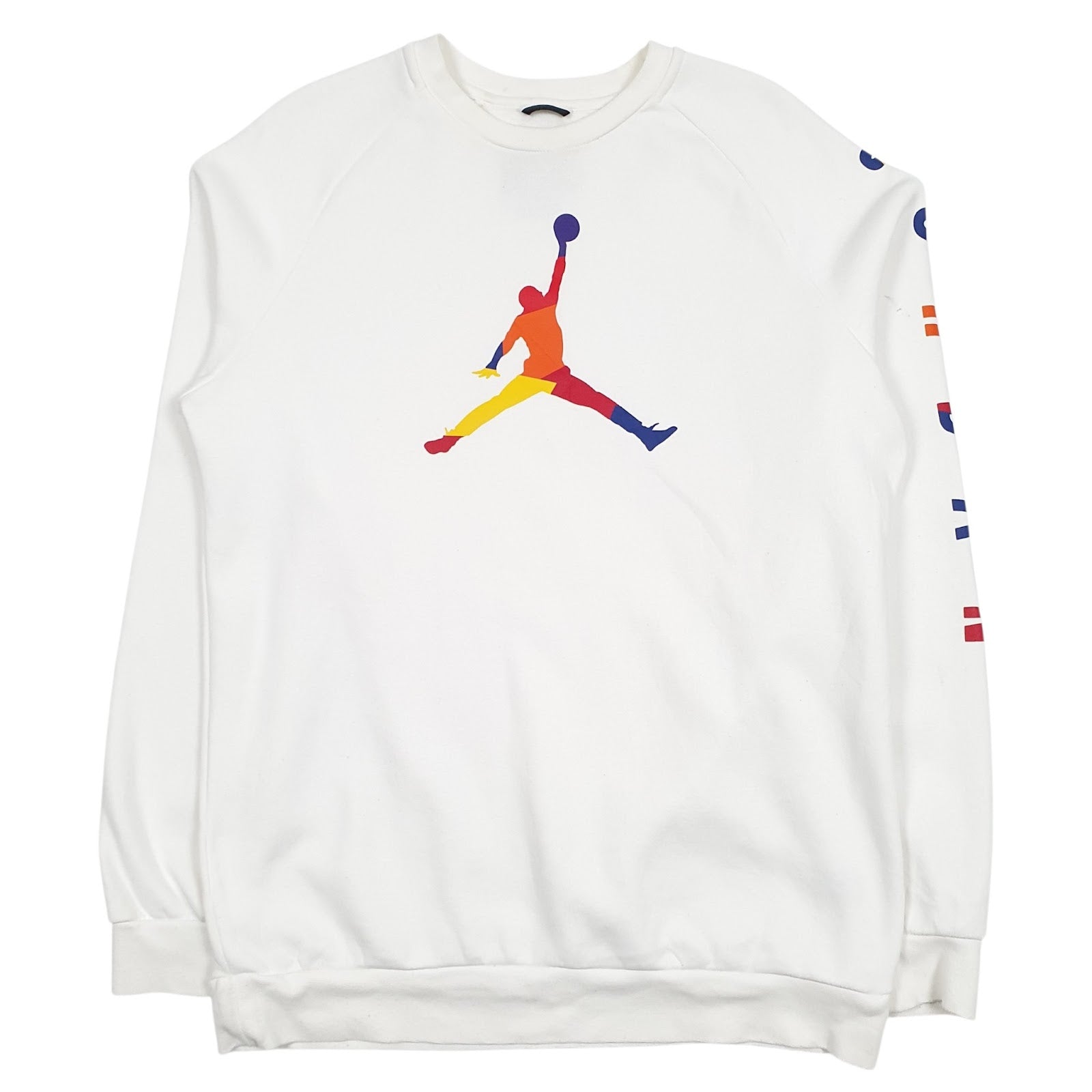 Mens White Nike Air Jordan  Crewneck Jumper