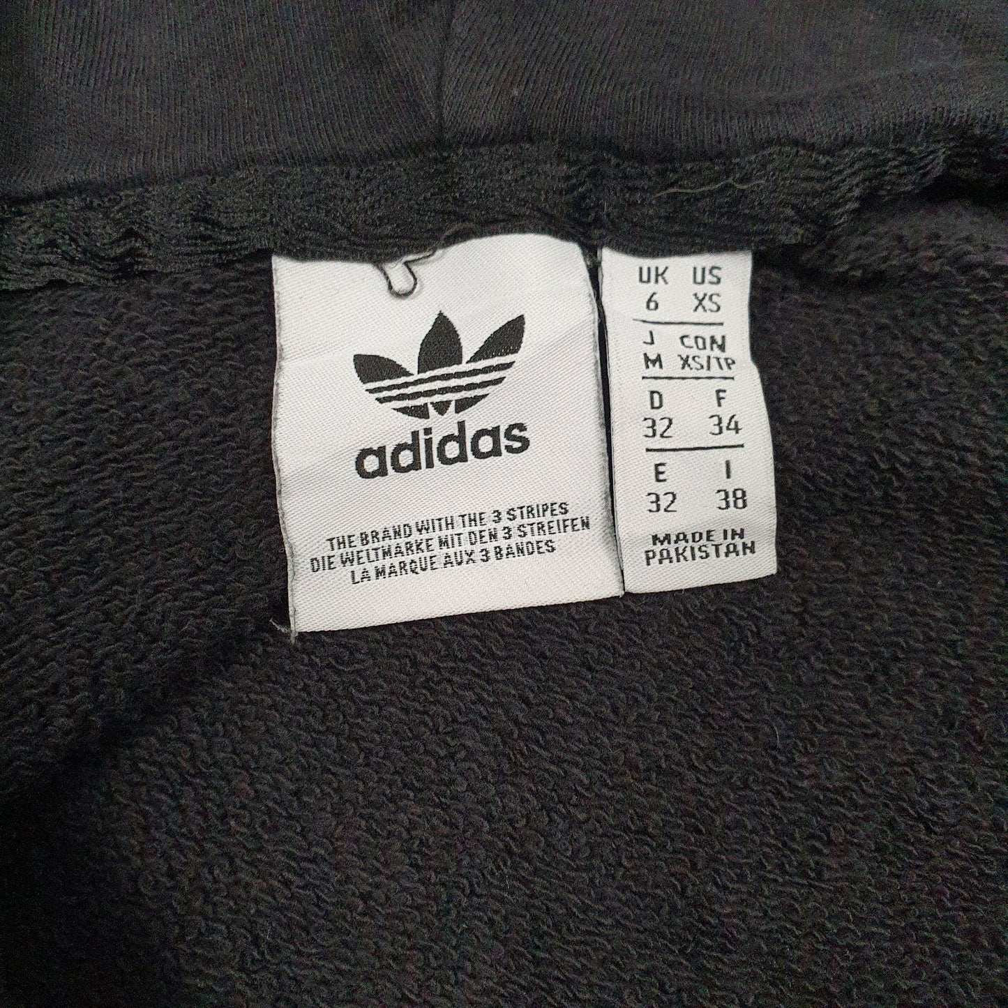 Womens Black Adidas Spellout Hoodie Jumper