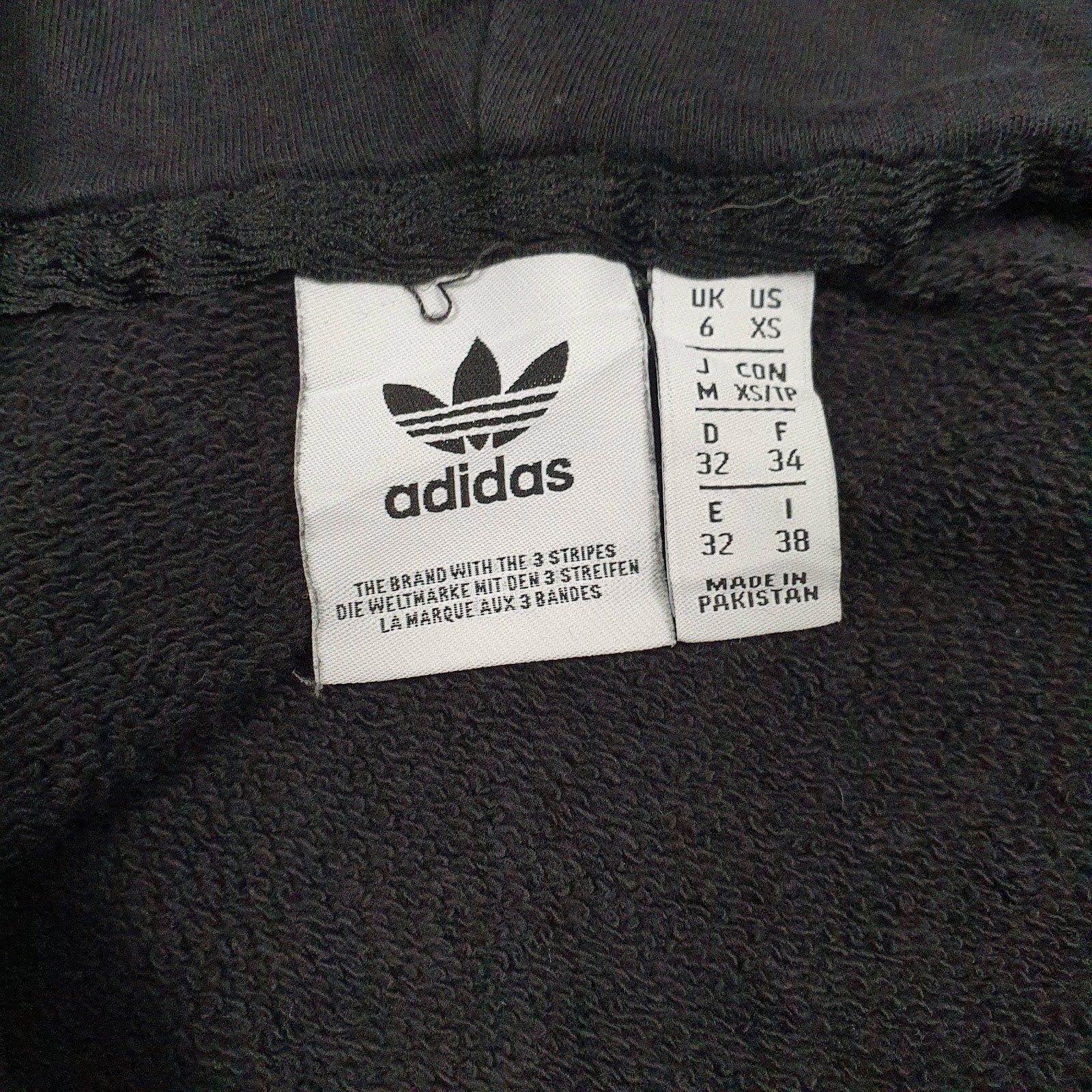 Womens Black Adidas Spellout Hoodie Jumper