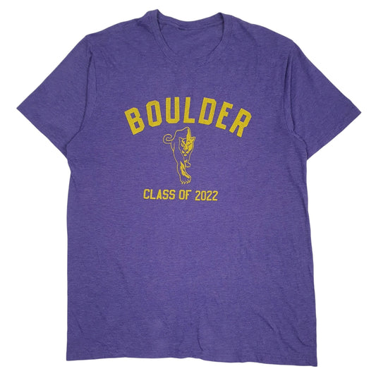 Mens Purple Unbranded Boulder Short Sleeve T Shirt