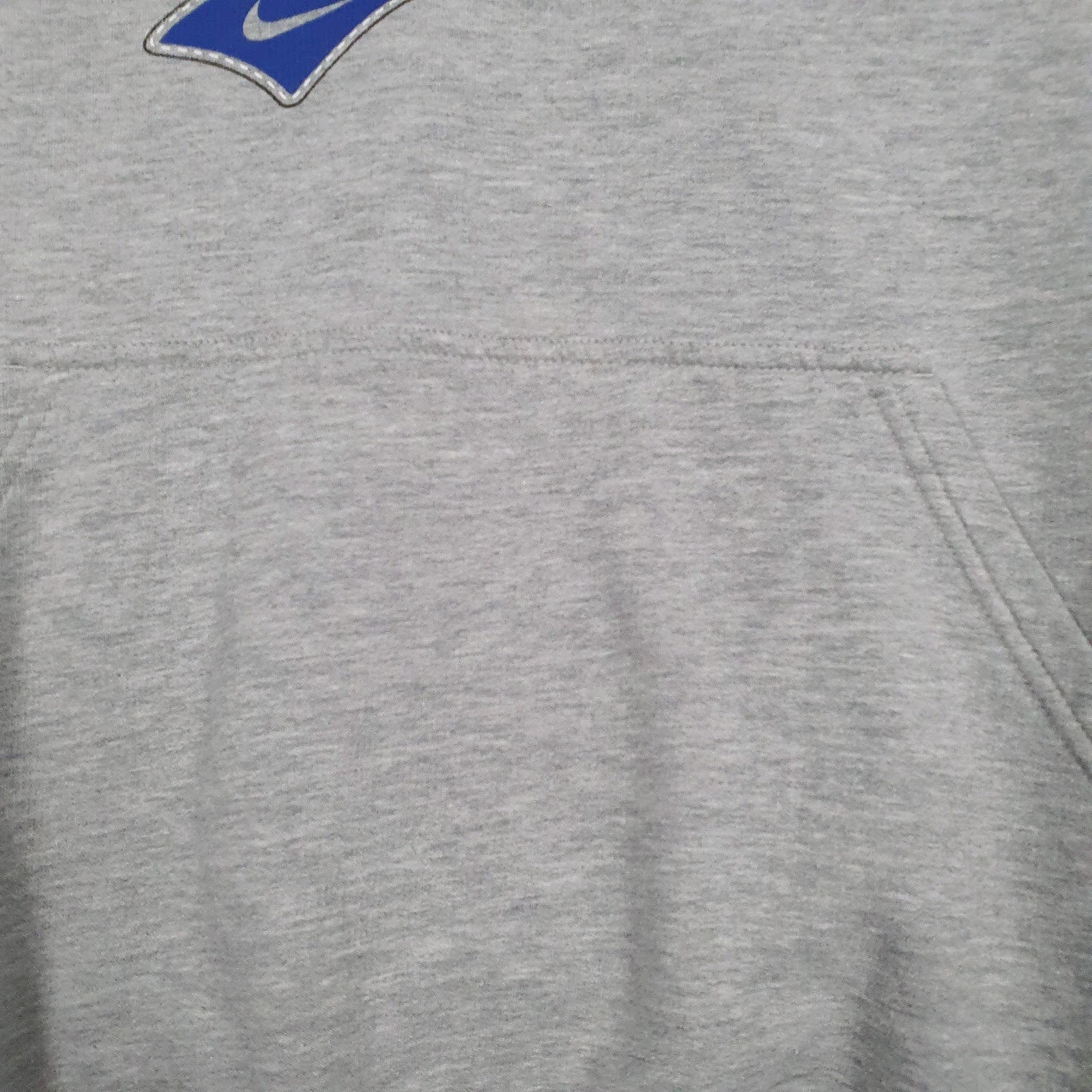 Mens Grey Nike Vintage 00s Spellout Hoodie Jumper