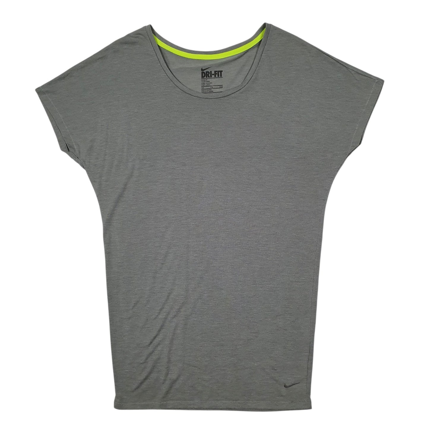 Mens Grey Nike Dri Fit Short Sleeve T Shirt