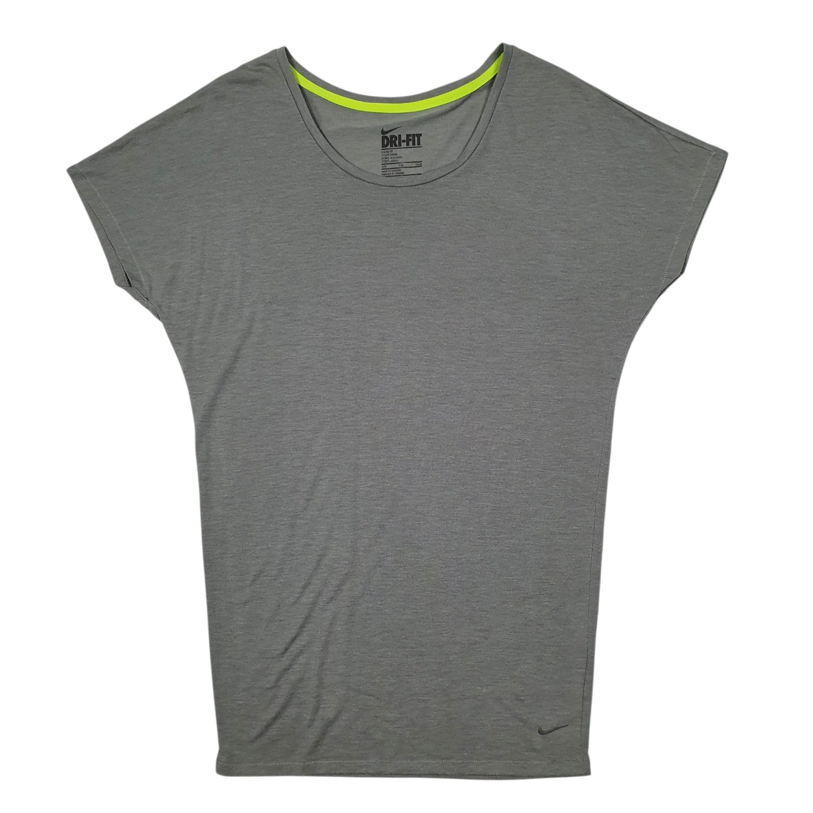 Mens Grey Nike Dri Fit Short Sleeve T Shirt
