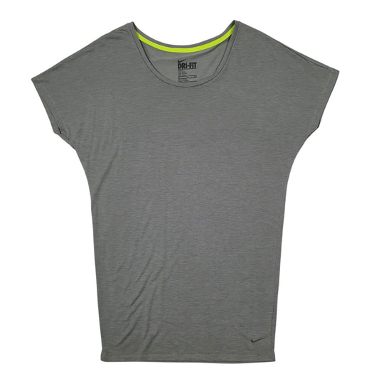 Mens Grey Nike Dri Fit Short Sleeve T Shirt
