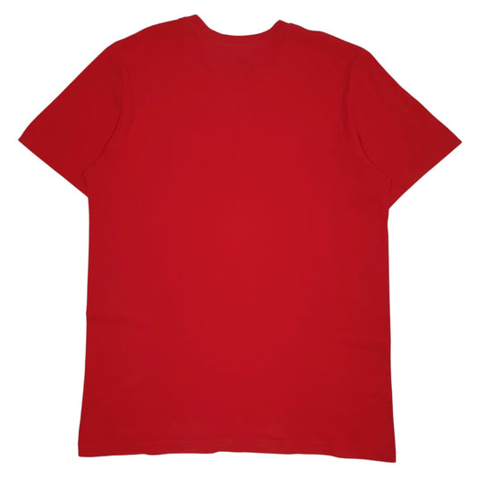 Mens Red Nike Spellout  T Shirt