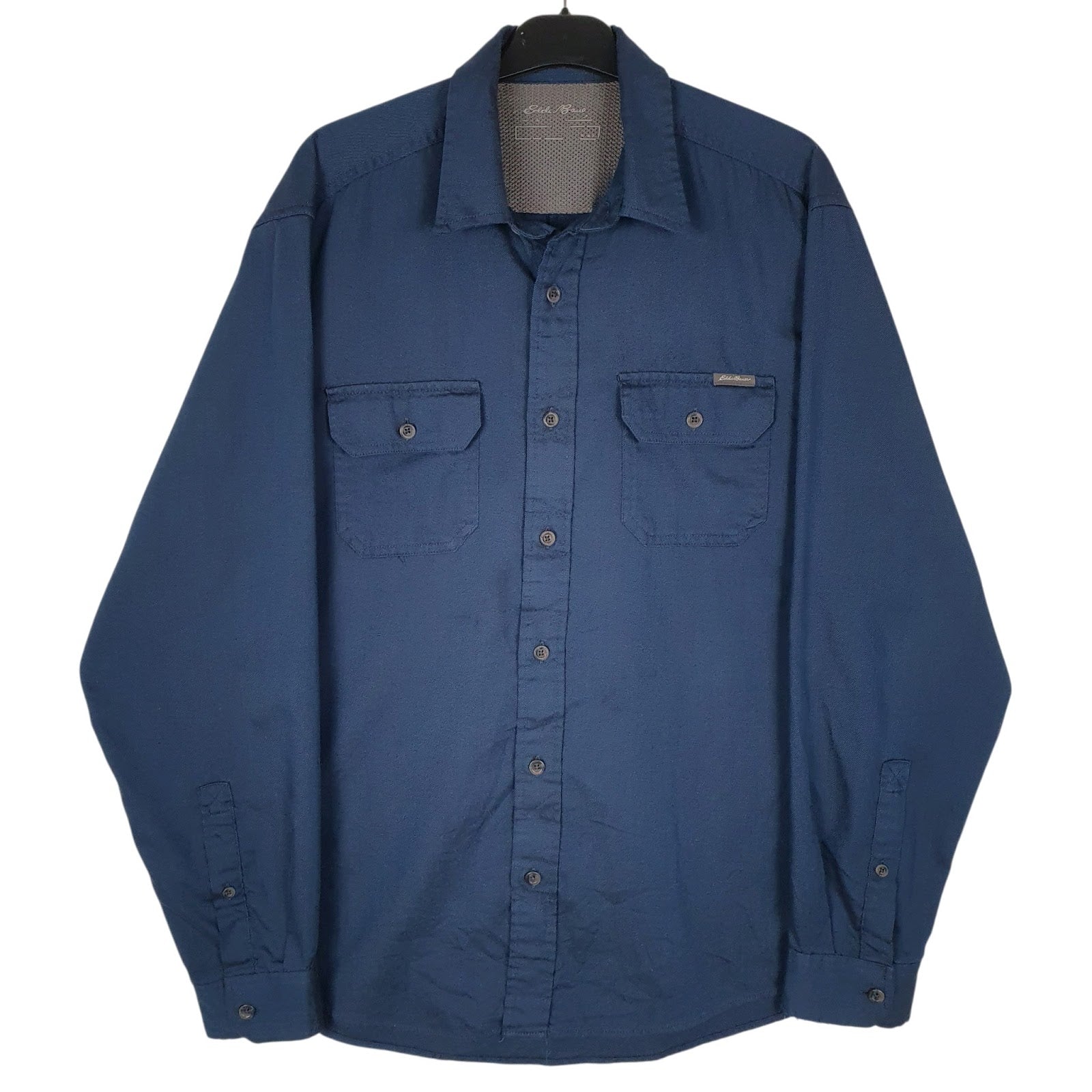 Mens Navy Eddie Bauer  Long Sleeve Shirt