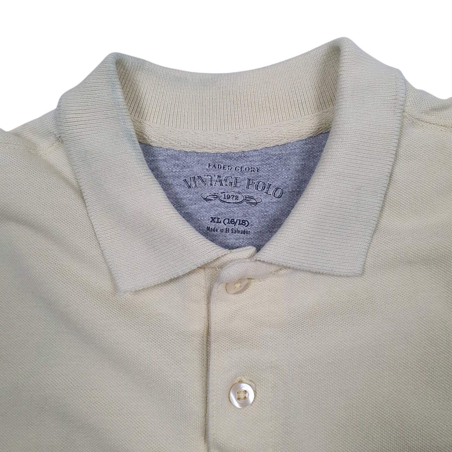 Mens Yellow Faded Glory   Polo Shirt