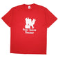 Mens Red Jerzees Vintage 90s Made In USA Peer Scene Theatre Short Sleeve T Shirt