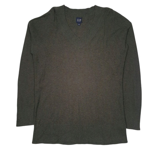 Womens Green Gap  V Neck Jumper
