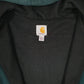Mens Green Carhartt Thick Thermal Hoodie Full Zip Jumper