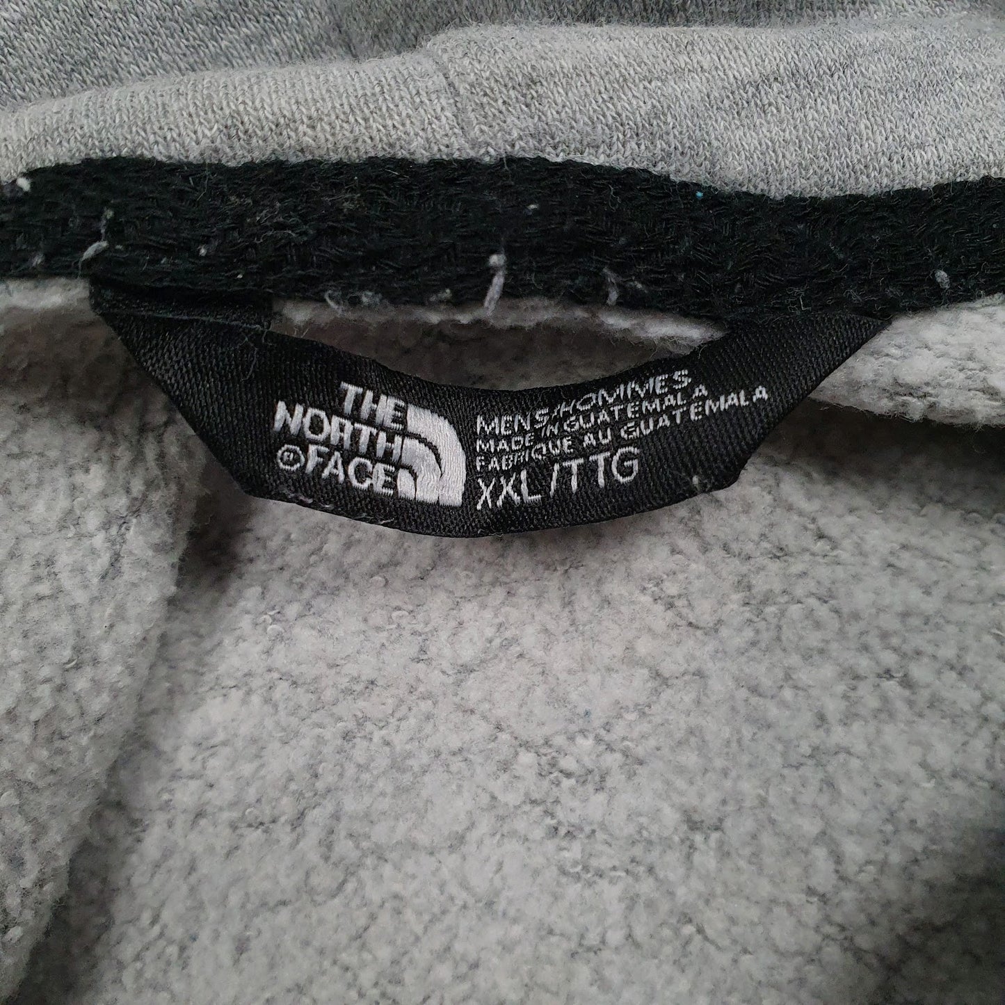 Mens Grey The North Face Spellout Hoodie Jumper