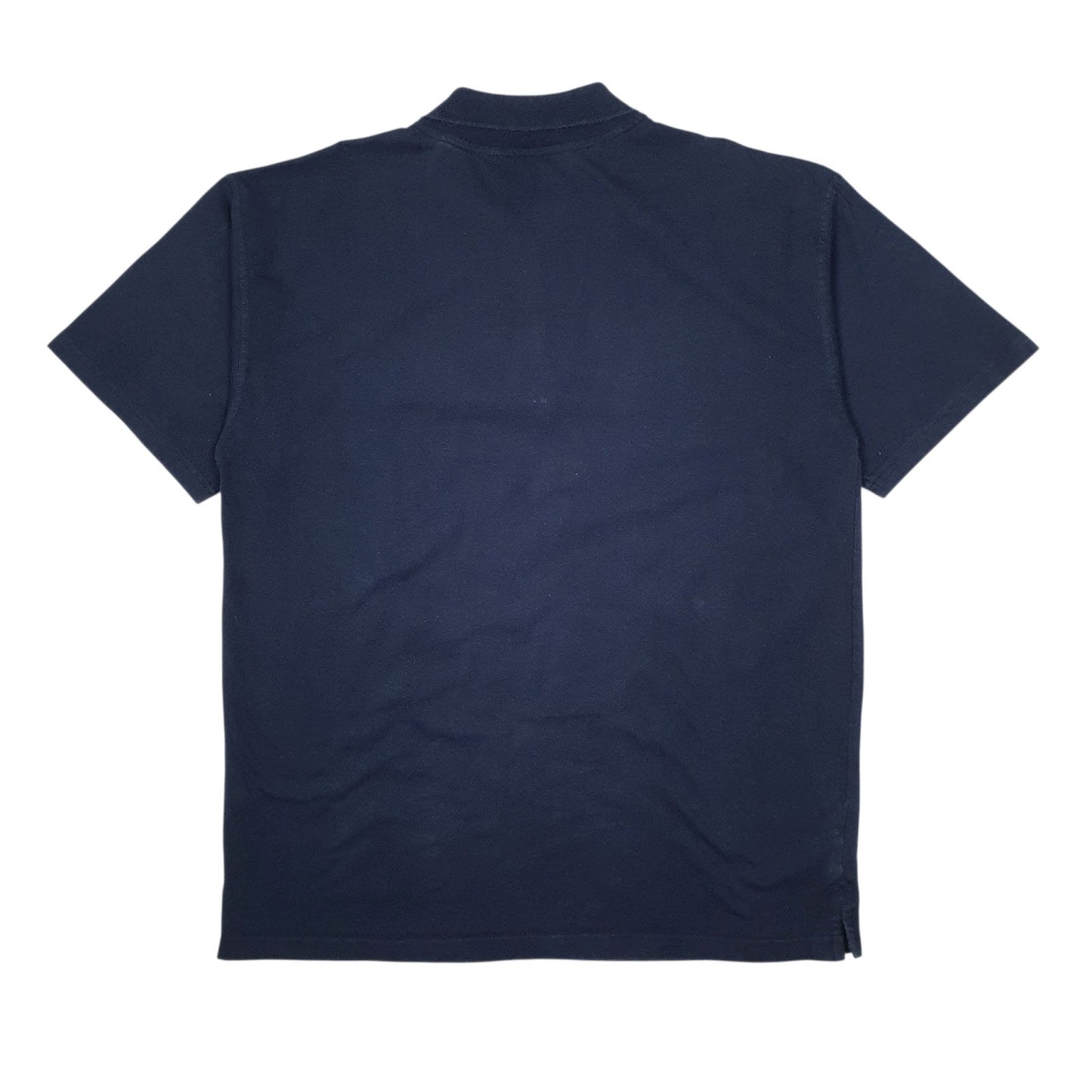 Mens Navy Fila  Cardigan Polo Shirt