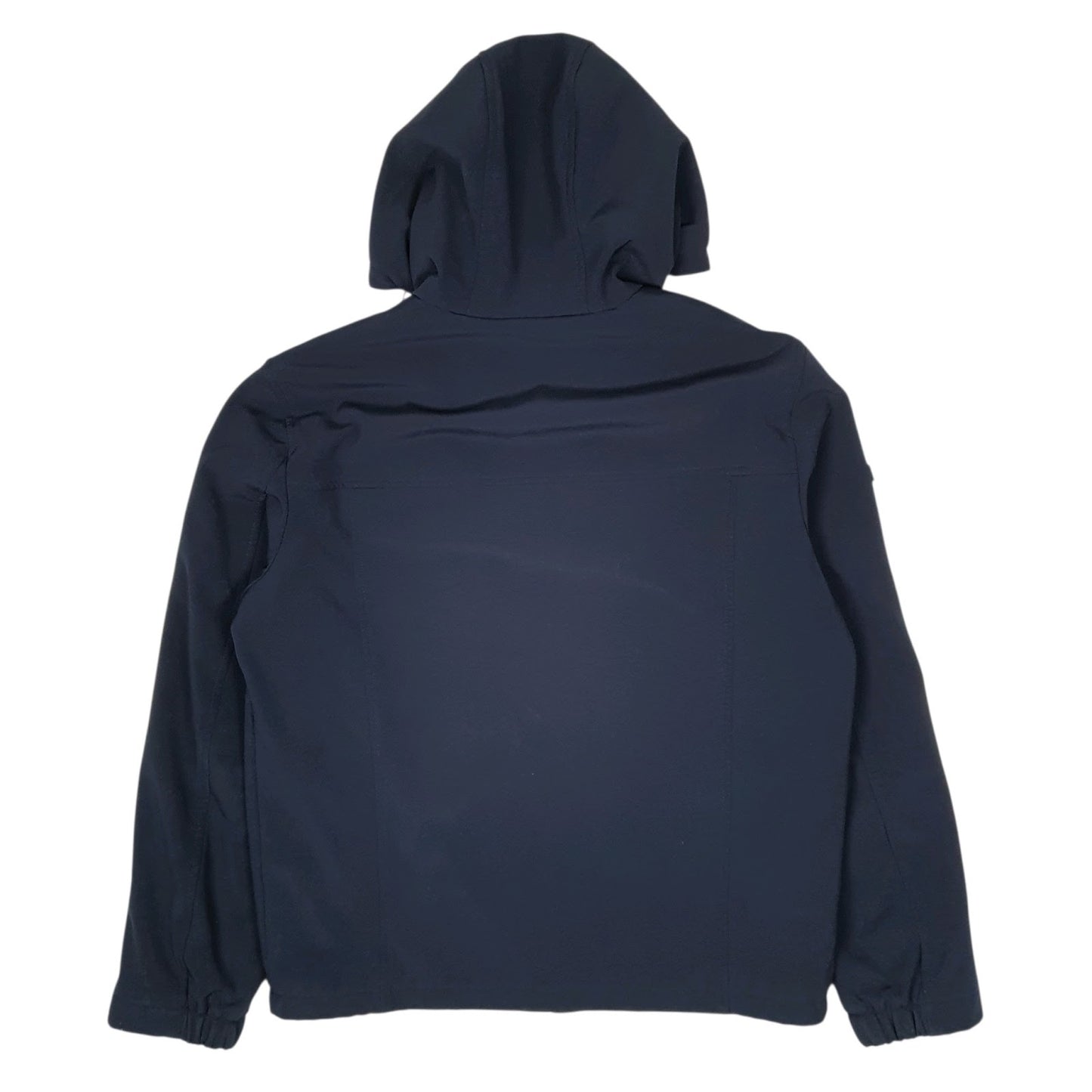 Mens Navy Tommy Hilfiger Fleece Lined Softshell Windbreaker Hoodie Coat