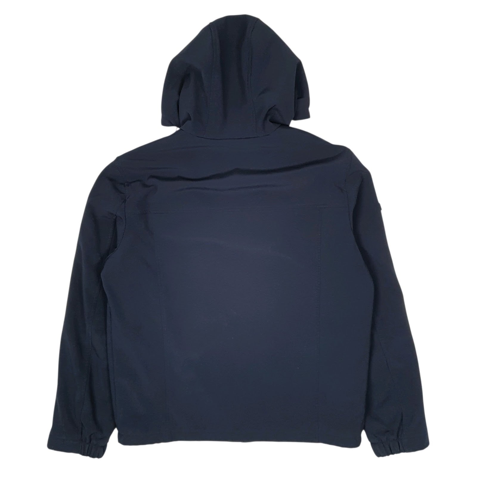 Mens Navy Tommy Hilfiger Fleece Lined Softshell Windbreaker Hoodie Coat