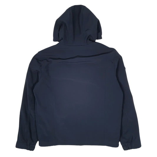 Mens Navy Tommy Hilfiger Fleece Lined Softshell Windbreaker Hoodie Coat
