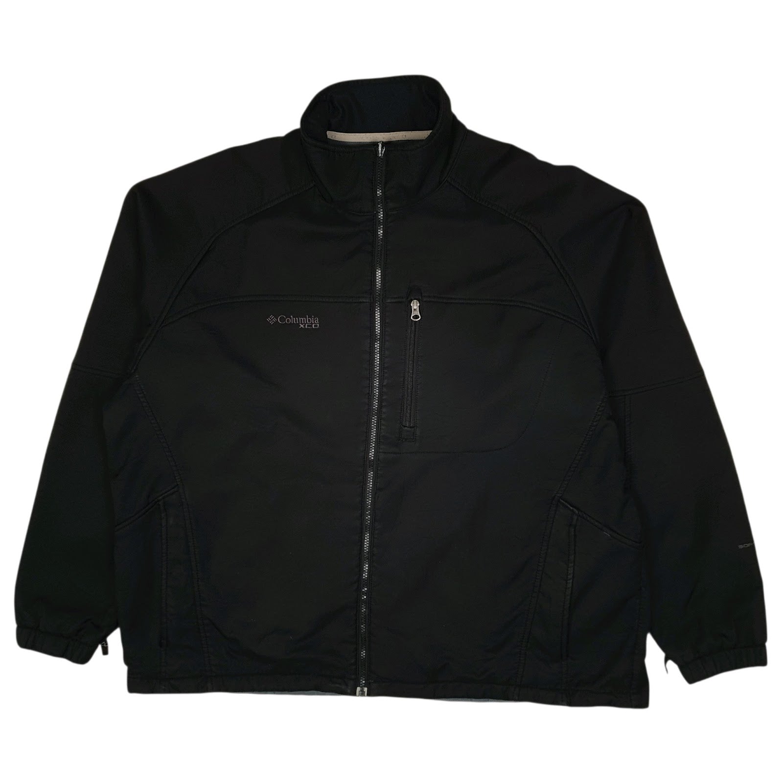 Mens Black Columbia Sportswear Company XCO Windbreaker Hoodie Coat