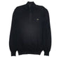 Mens Black Lacoste  Quarter Zip Jumper