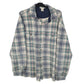 Mens Green L.L.Bean Flannel Vintage 90s Long Sleeve Shirt