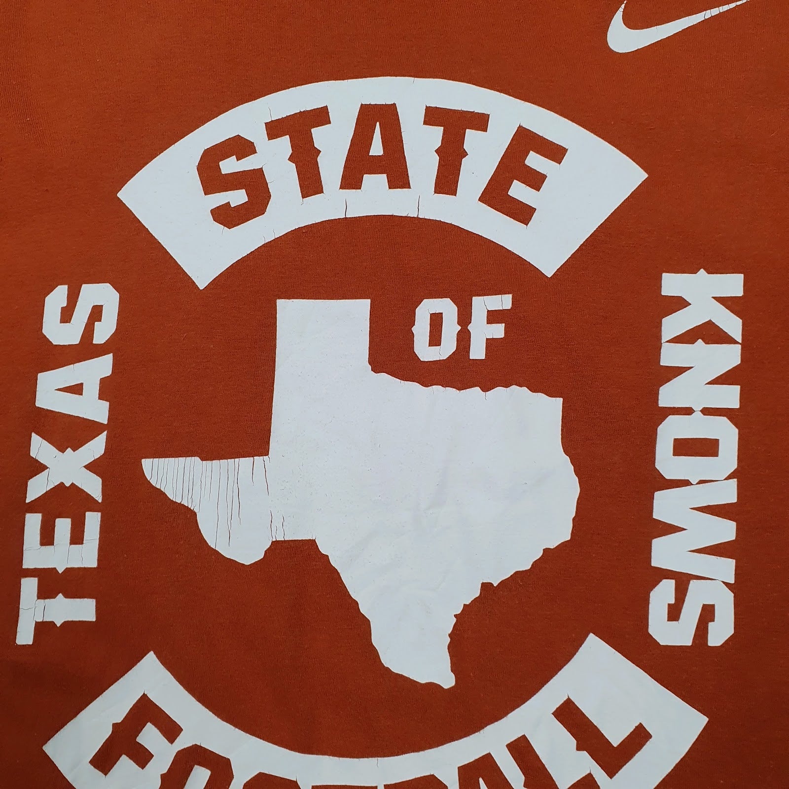 Mens Orange Nike Texas Football  T Shirt