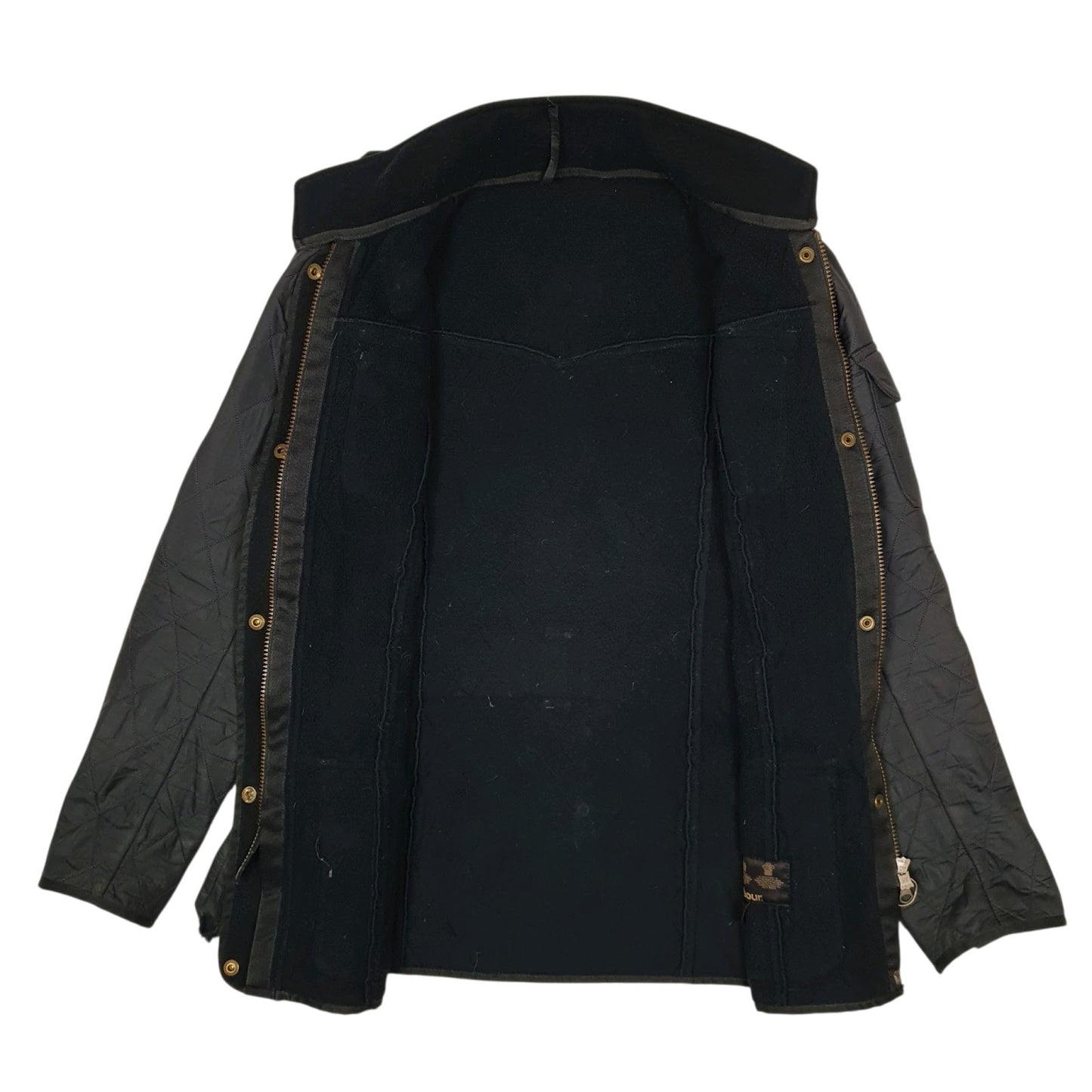 Womens Navy Barbour  Crewneck Coat