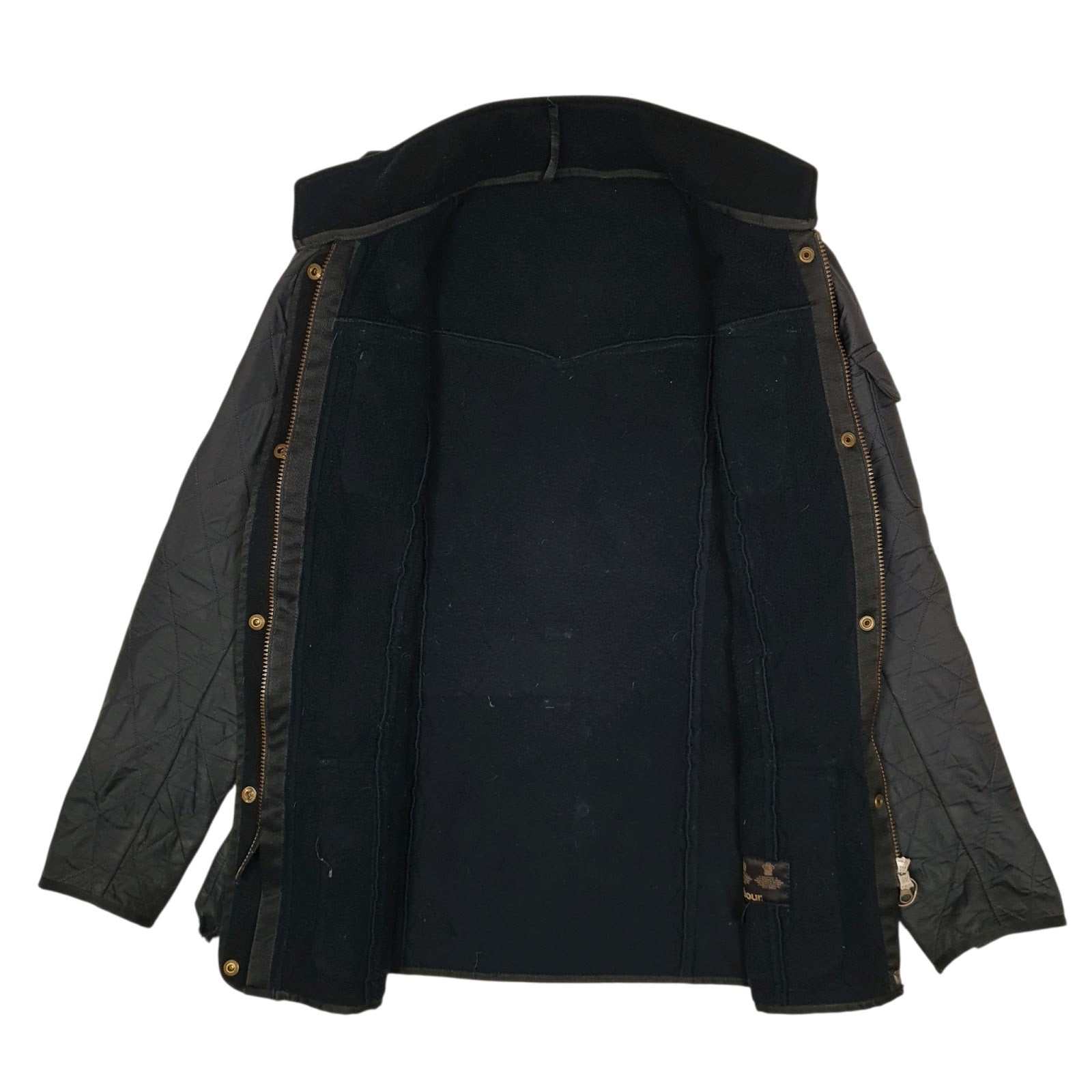 Womens Navy Barbour  Crewneck Coat