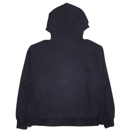 Mens Black Champion Vintage 90s Reverse Weave North Eastern Hockey Hoodie Jumper