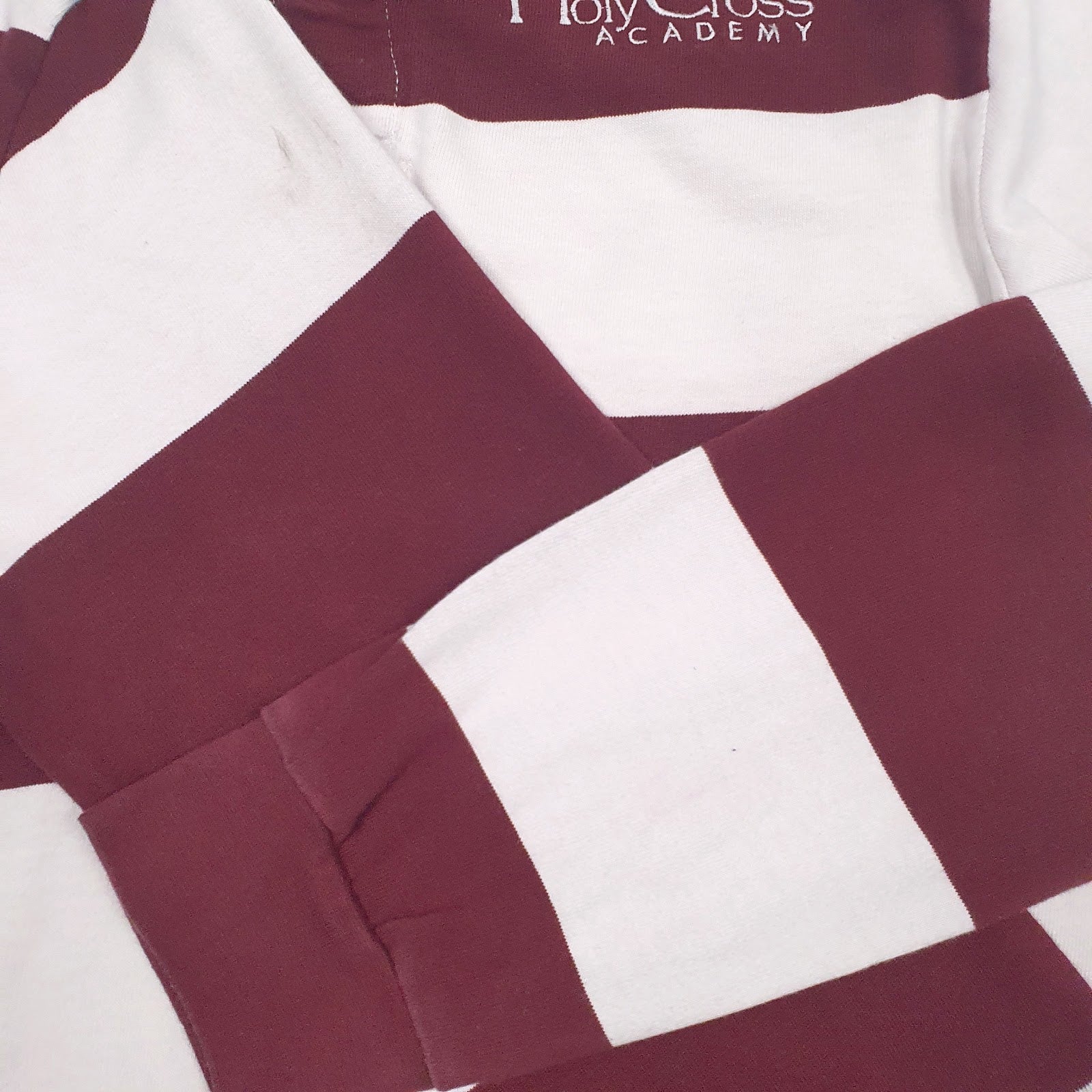 Mens White Charles River Rugby Crewneck Polo Shirt
