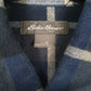 Mens Blue Eddie Bauer Flannel  Shirt