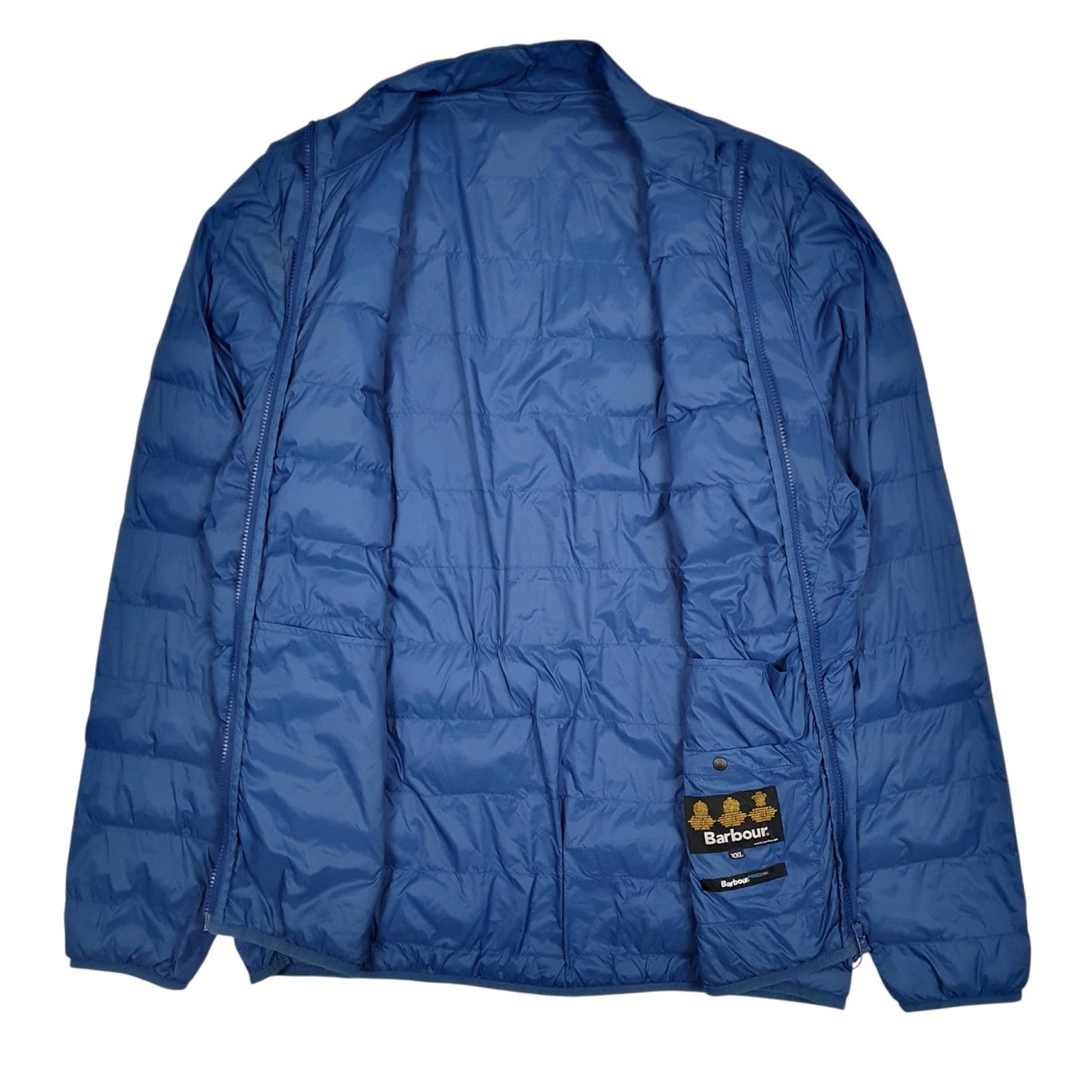Mens Blue Barbour Penton Quilt  Coat