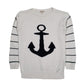 Womens White Barbour Beacon Brand Crewneck Jumper