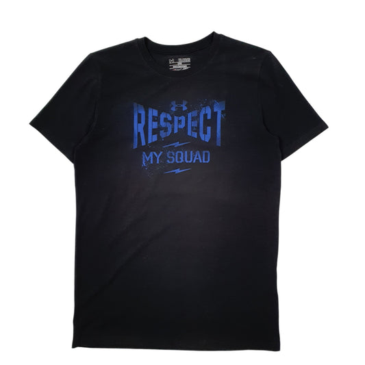 Mens Black Under Armour  Short Sleeve T Shirt