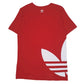 Mens Red Adidas   T Shirt