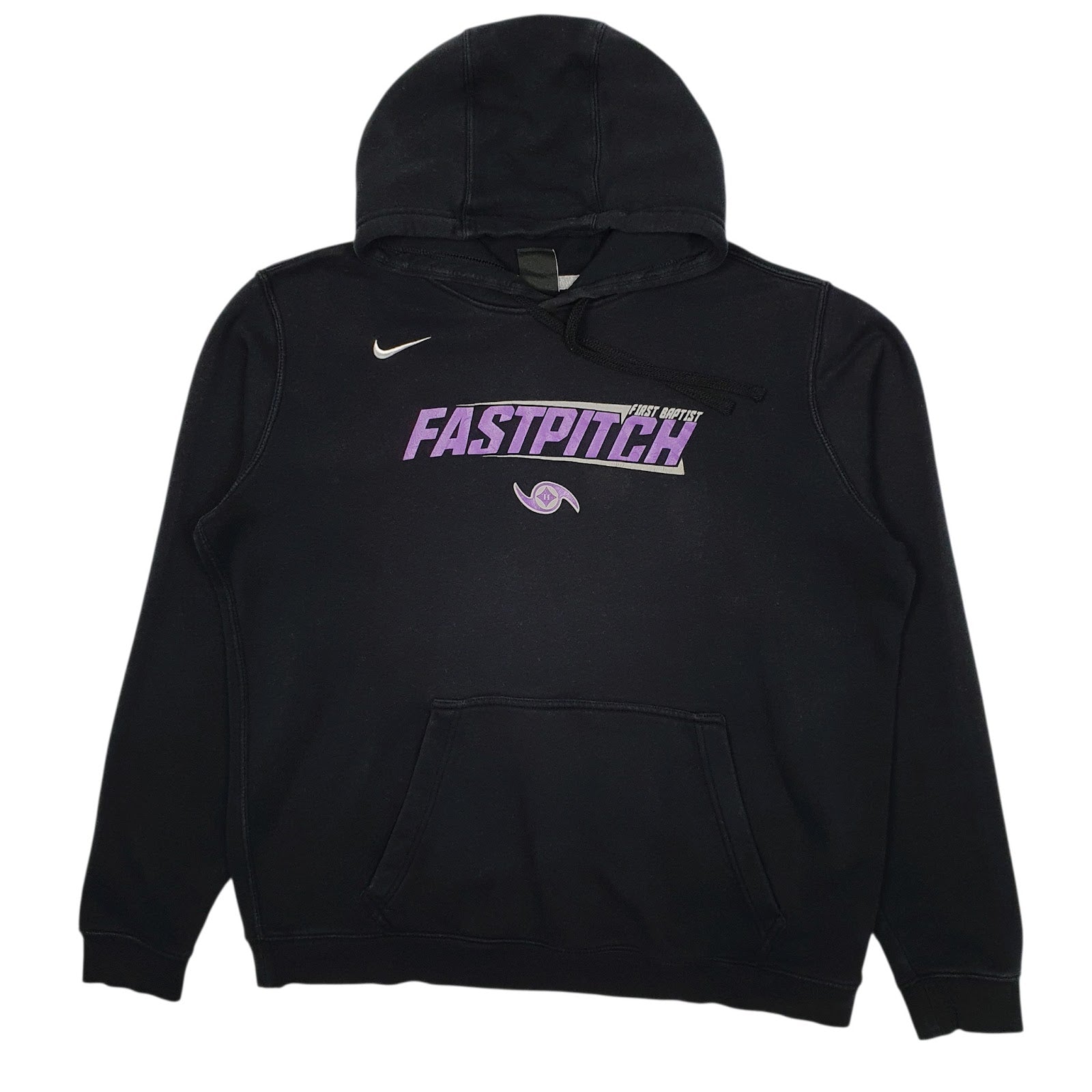 Mens Black Nike First Baptist Fast Pitch Hoodie Jumper