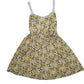 Womens Yellow Camomilla Skater Sleeveless Dress